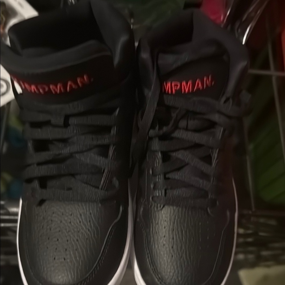 Jump Black and Red Athletic Sneakers